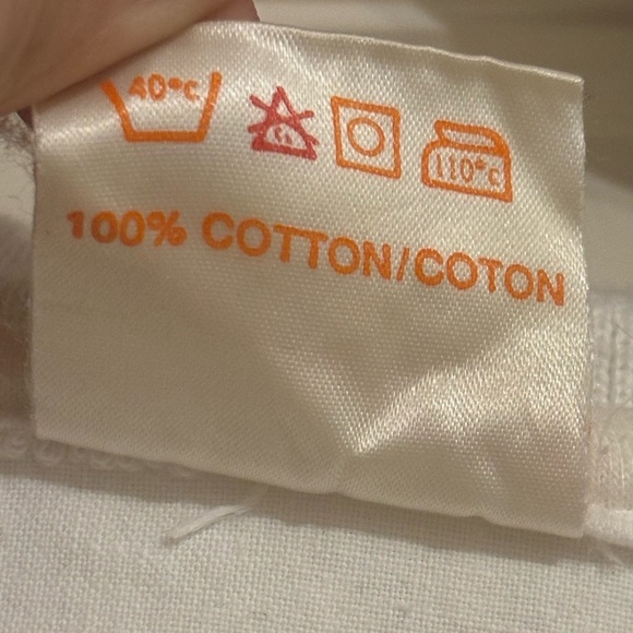 Vintage long sleeve white polo style shirt with colourful print size M - Picture 4 of 7